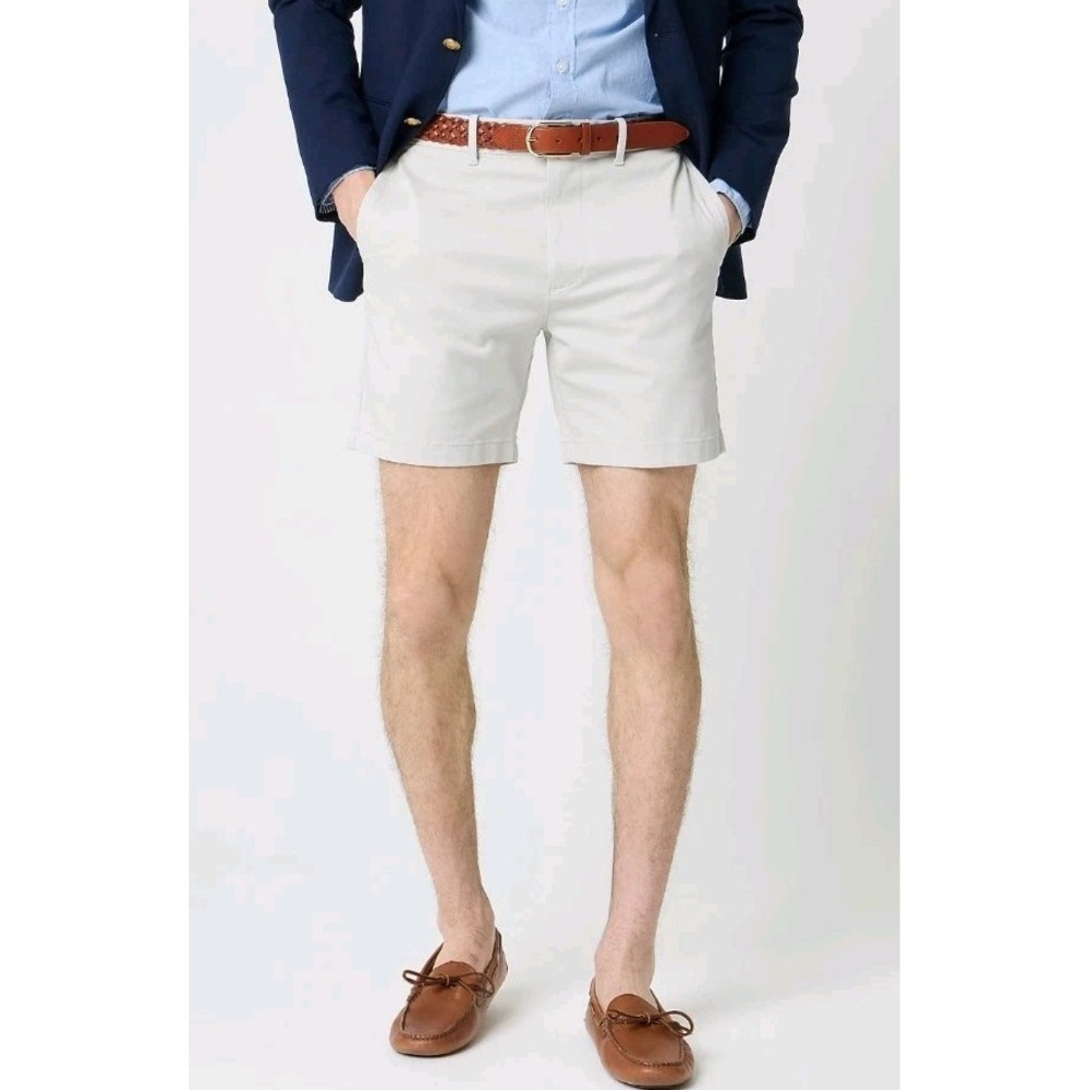J.Crew Chino Shorts Mens Size 31 Khaki Tan 7" Inseam Casual Preppy Golf